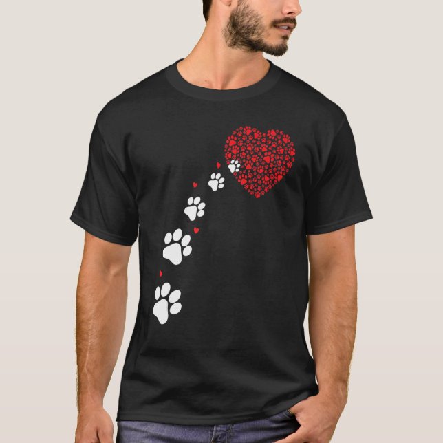Dog Paw For Dog Owners Women And Men 9 T-Shirt (Front)