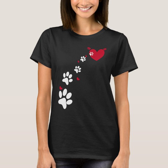 Dog Paw For Dog Owners Women And Men Boy And Girl T-Shirt (Front)