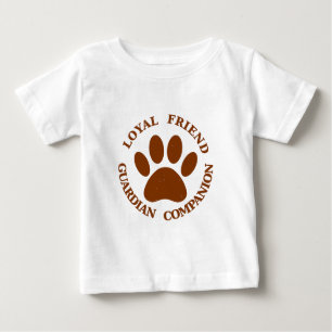 Dog Paw Loyal Friend Baby T-Shirt