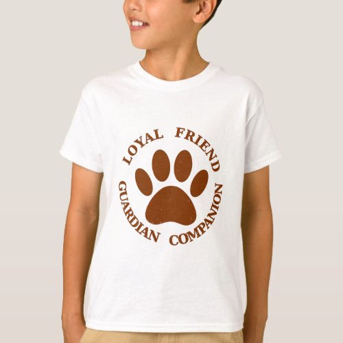 Dog Paw Loyal Friend T_Shirt