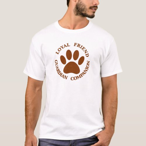 Dog Paw Loyal Friend T_Shirt