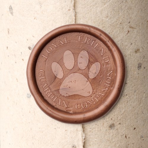 Dog Paw Loyal Friend Wax Seal Stamp