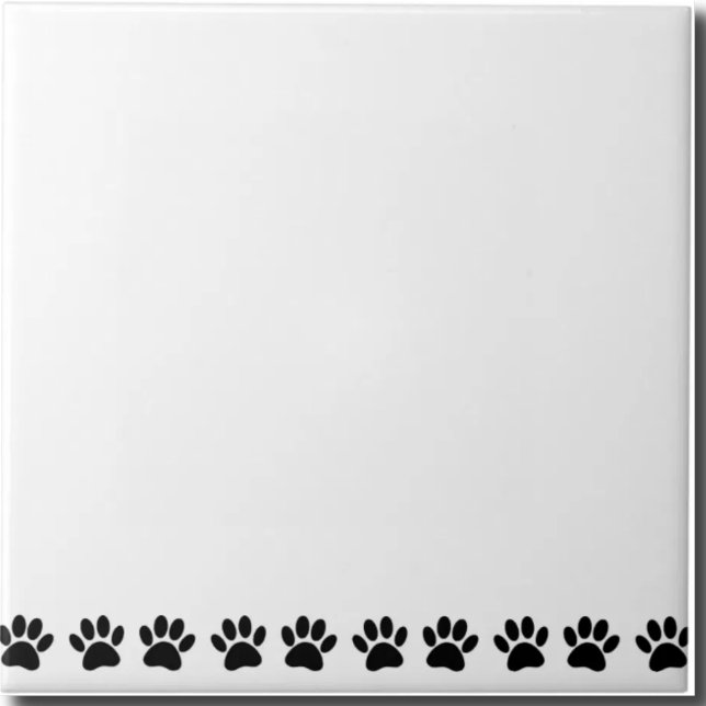 Dog Paw Pattern Ceramic Tile (Creator Uploaded)
