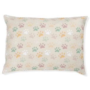 Dog Paw Pattern Pet Bed