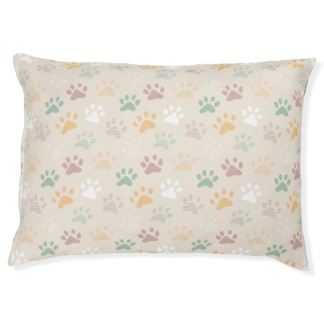Dog Paw Pattern  Pet Bed (Front)