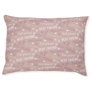 Dog Paw Pattern Pet Bed