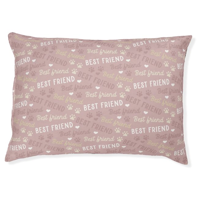 Dog Paw Pattern  Pet Bed (Front)