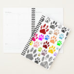 Dog Paw Pattern Planner<br><div class="desc">Cute drawings of dog paw prints.
Gift idea dog lovers.
See interior for more details.</div>