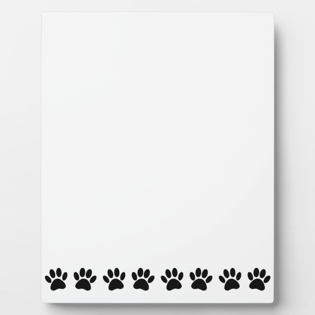 Dog Paw Pattern Plaque (Front)
