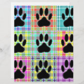 Dog Paw Pattern Quilt (Front/Back)