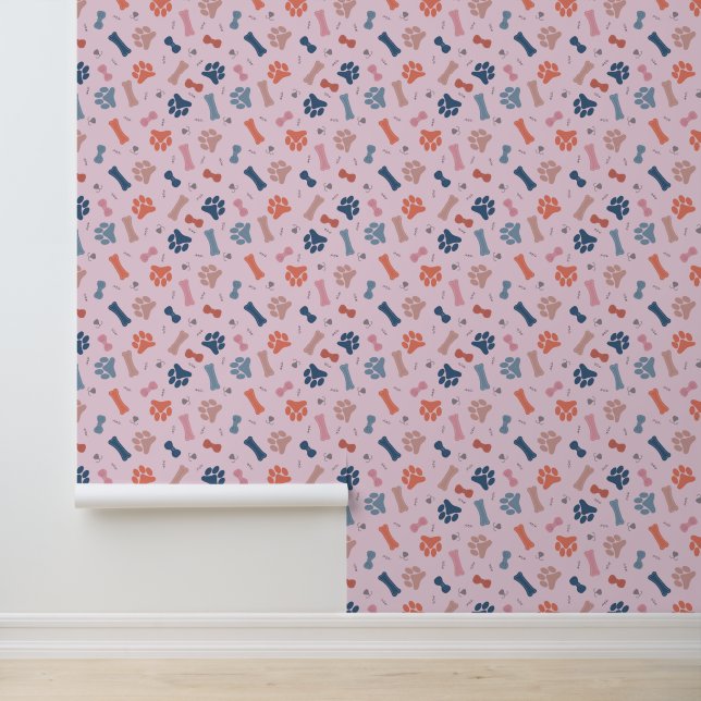 dog paw pattern wallpaper  (Application)
