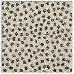 Dog Paw Prings on Beige Fabric