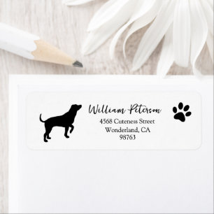 Dog Paw Print Address Labels, Return Address Label