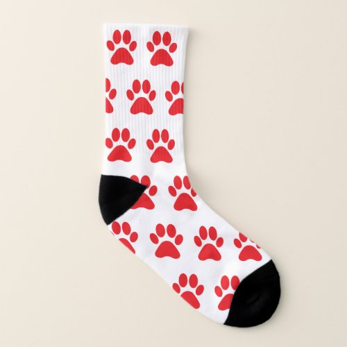 Dog paw print All_Over_Print Socks