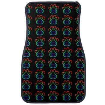 Dog Paw Print Car Mat by JustLoveRescues at Zazzle