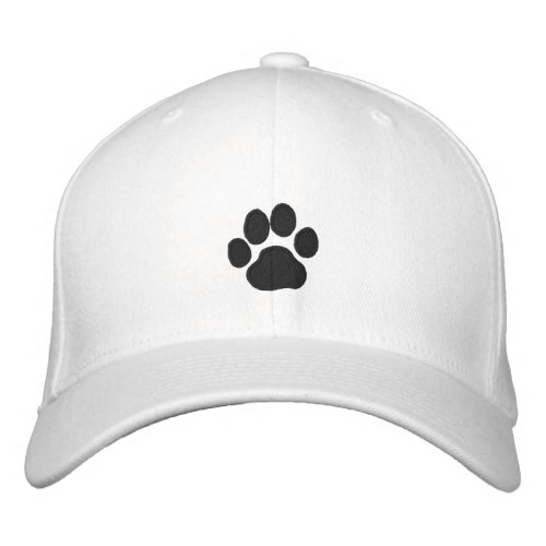 Dog Paw Print  Cool Canine Lovers Embroidered Baseball Cap