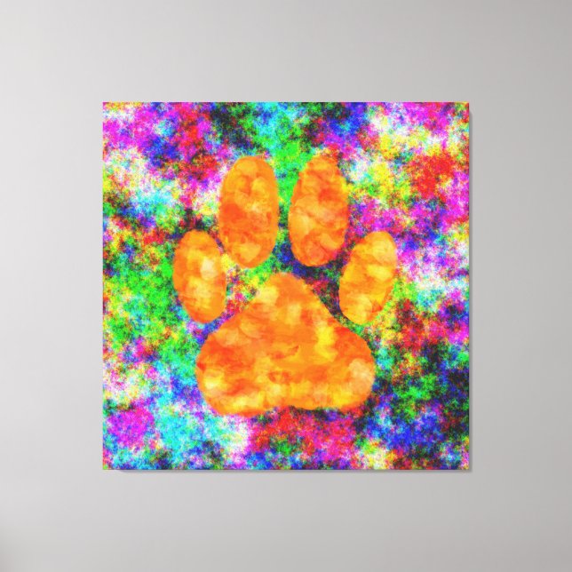 Dog Paw Print Digital Watercolor (Front)