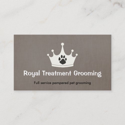 Dog Paw Print Dog Walker and Groomer Business Card