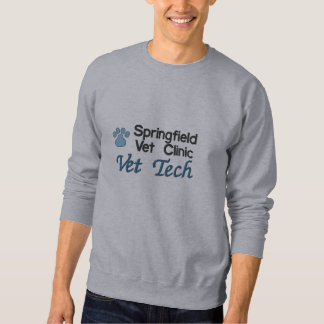 Dog Paw Print Embroidered Sweatshirt