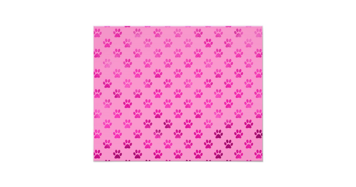 Dog Paw Print Black White Background Metallic Faux Receiving Blanket