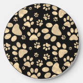 Dog Paw Print Pattern Wireless Charger (Front)