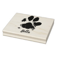Dog Paw Print Personalized Pet Name and Impression