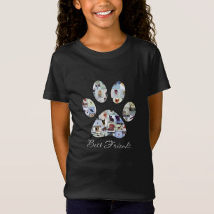 Dog Paw Print Photo Canvas,  Custom Dog Canvas  T-Shirt
