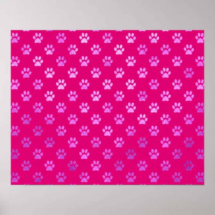 pink dog paws background