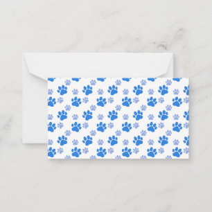 Dog Paw Print Simple Animal Lover Cute Puppies Note Card