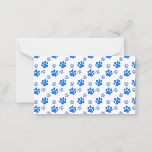 Dog Paw Print Simple Animal Lover Cute Puppies Note Card