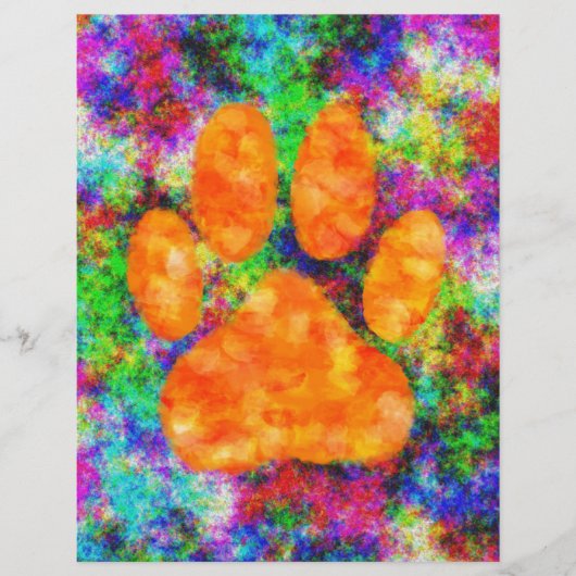 Dog Paw Print Watercolor (Front)