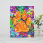 Dog Paw Print Watercolor (Standing Front)
