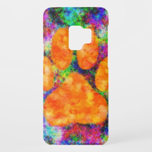 Dog Paw Print Watercolor Case_Mate Samsung Galaxy S9 Case
