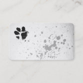 paw print custom business card template | Zazzle