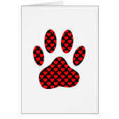 Dog Paw Print With Hearts (Front)