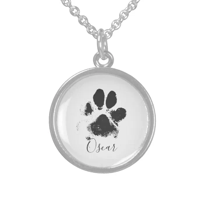 Custom Dog You Left Paw Prints on Our Hearts Silver Bangle Bracelet Choose Your Text