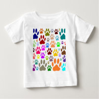 Dog Paw Prints All Over