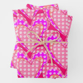 Pink Paw Prints Pattern Wrapping Paper Sheets, Zazzle