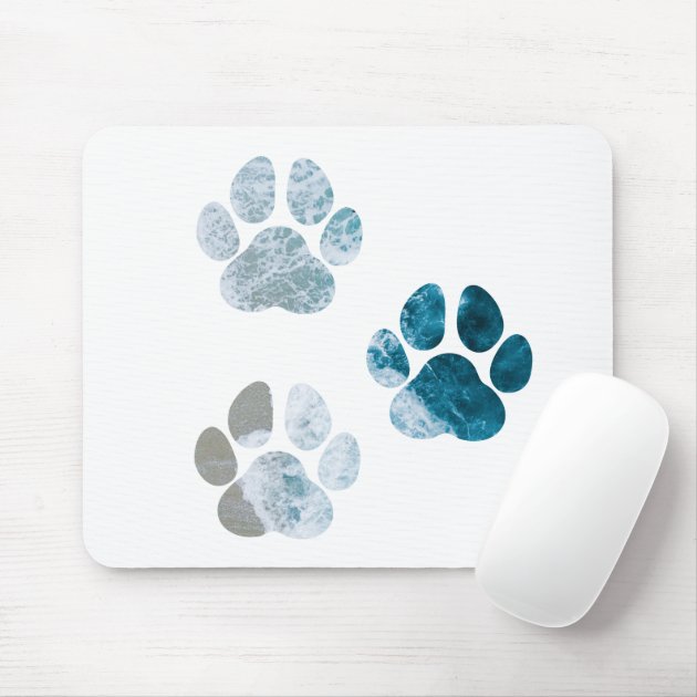 dog paw mouse pad