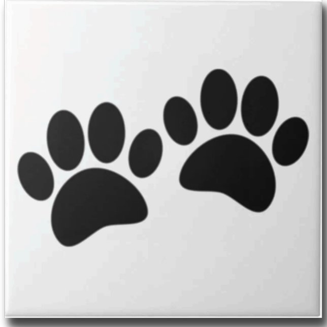 Dog Paw Prints Custom Ceramic Tile (Creator Uploaded)