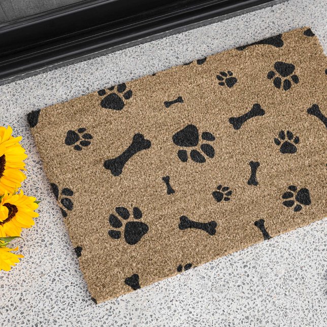 Dog Paw Prints Doormat (Creator Uploaded)
