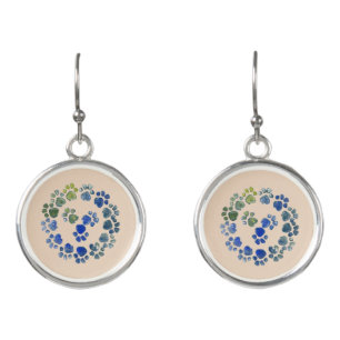 Dog Paw Prints Earrings