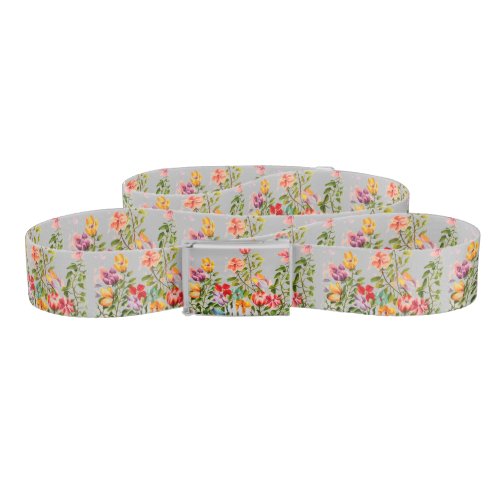 DOG PAW PRINTS FLOWER GARDEN FENCE BELT