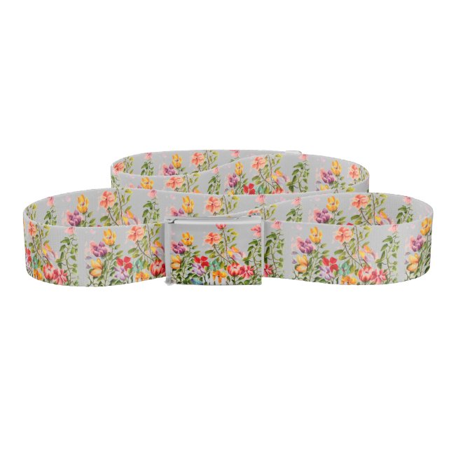 DOG PAW PRINTS FLOWER GARDEN FENCE BELT (Zig-Zag)