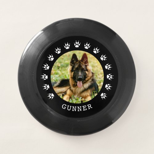 Dog Paw Prints Frame Pet Photo Wham_O Frisbee