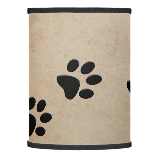 DOG PAW PRINTS LAMP SHADE (Left)