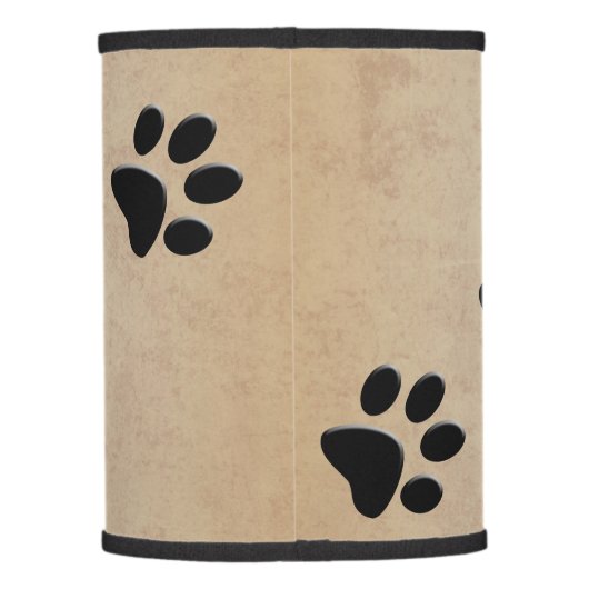 DOG PAW PRINTS LAMP SHADE (Back)