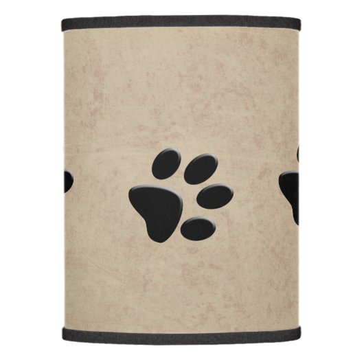 DOG PAW PRINTS LAMP SHADE (Front)