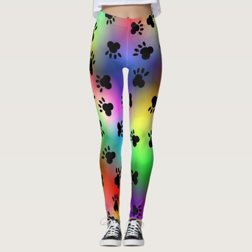 Dog Paw prints leggings