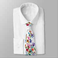 DOG PAW PRINTS NECK TIE